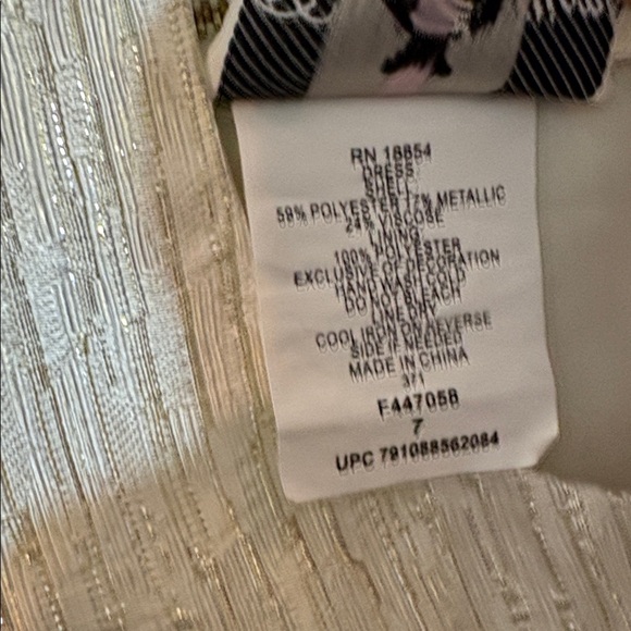 Rare Editions Shimmering Silver Formal Dress - Picture 5 of 14